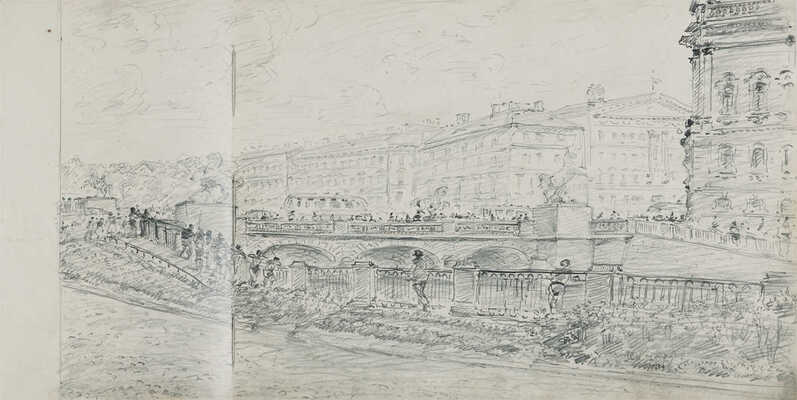 Кучумов Василий Никитич. Альбом из 33 листов с видами Санкт-Петербурга